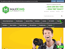 Tablet Screenshot of maxking.com